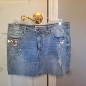 BlueJean Skirt by Angel Kiss los angeles